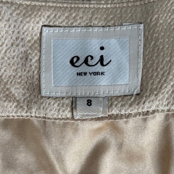 ECI GORGEOUS EMBELLISHED TUNIC, SZ. 8 - Picture 7 of 8